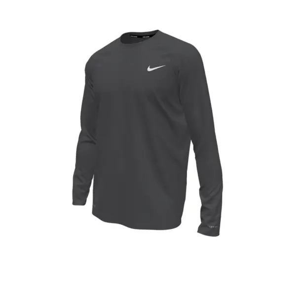 เสื้อว่ายน้ำผู้ชายสีเทา NIKE Essential Long Sleeve Hydroguard