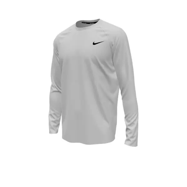 เสื้อว่ายน้ำผู้ชายสีขาว NIKE Essential Long Sleeve Hydroguard