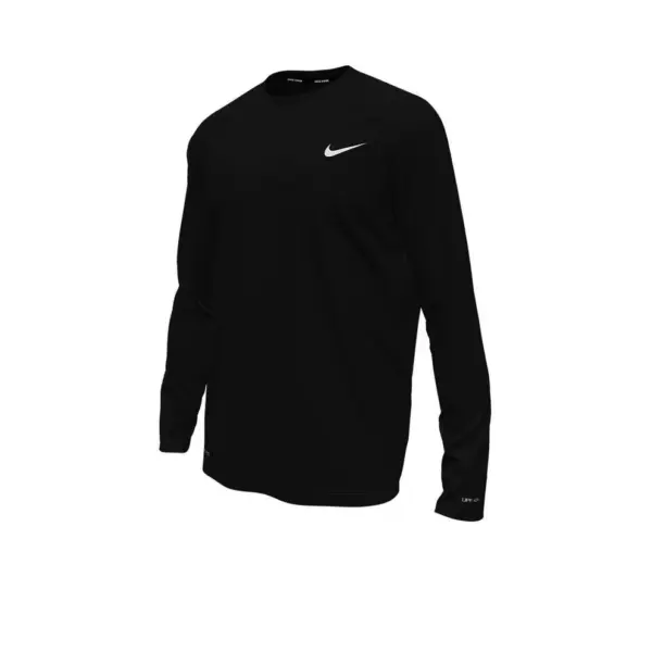 เสื้อว่ายน้ำผู้ชายสีดำ NIKE Essential Long Sleeve Hydroguard